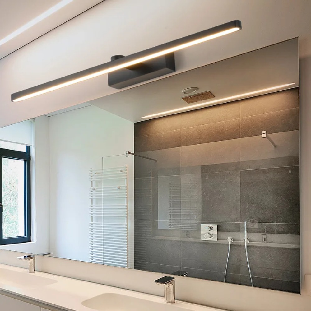 Home Bathroom Cabinets - JOYINLED 40CM Black LED Mirror Front