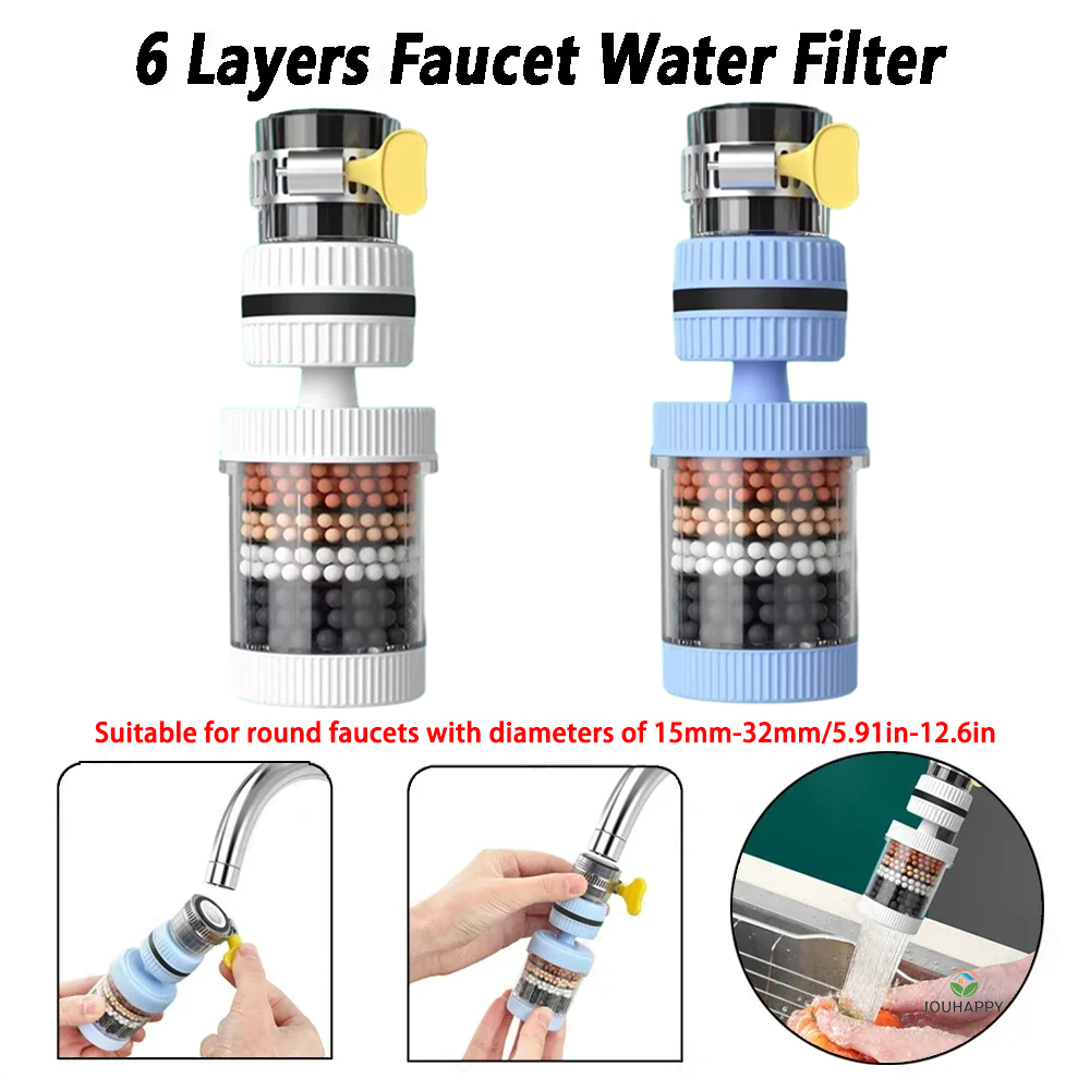 Universal Shower Faucet 6 Laye - Home Bathroom Water Filter review and price
