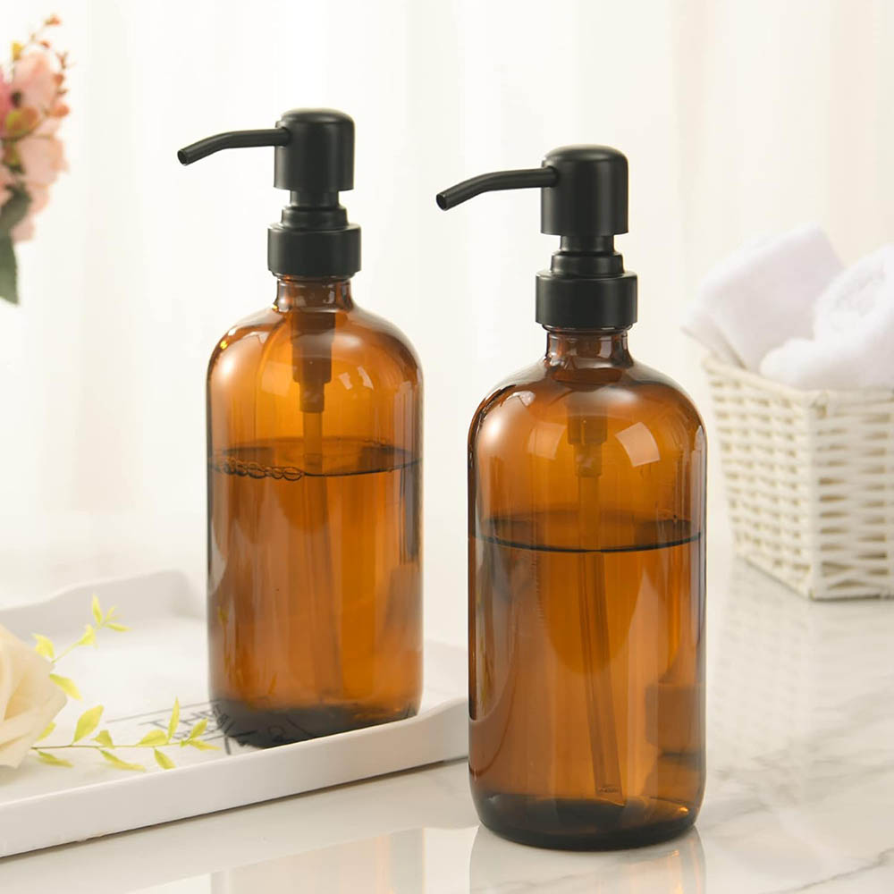 Amber Glass Soap Dispenser wit - Glass Soap Dish review and price