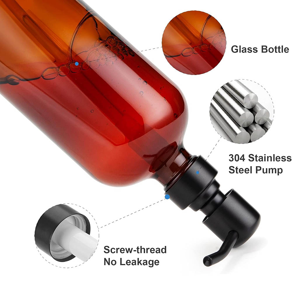 Amber Glass Soap Dispenser wit - Glass Soap Dish review and price