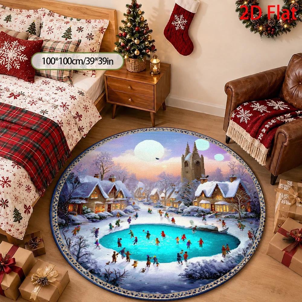 1pc Winter Wonderland Ice‑Skat - Home Bathroom Scene review and price