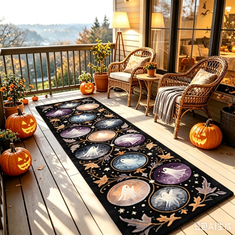 Gothic Halloween Window Scene  - Home Bathroom Scene review and price