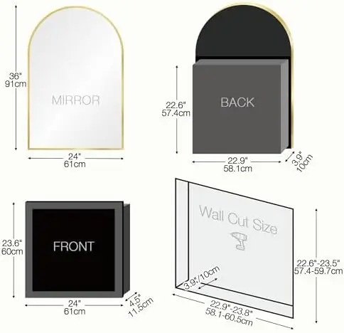 Arched Medicine Cabinet Mirror - Bathroom Cabinet Mirror review and price