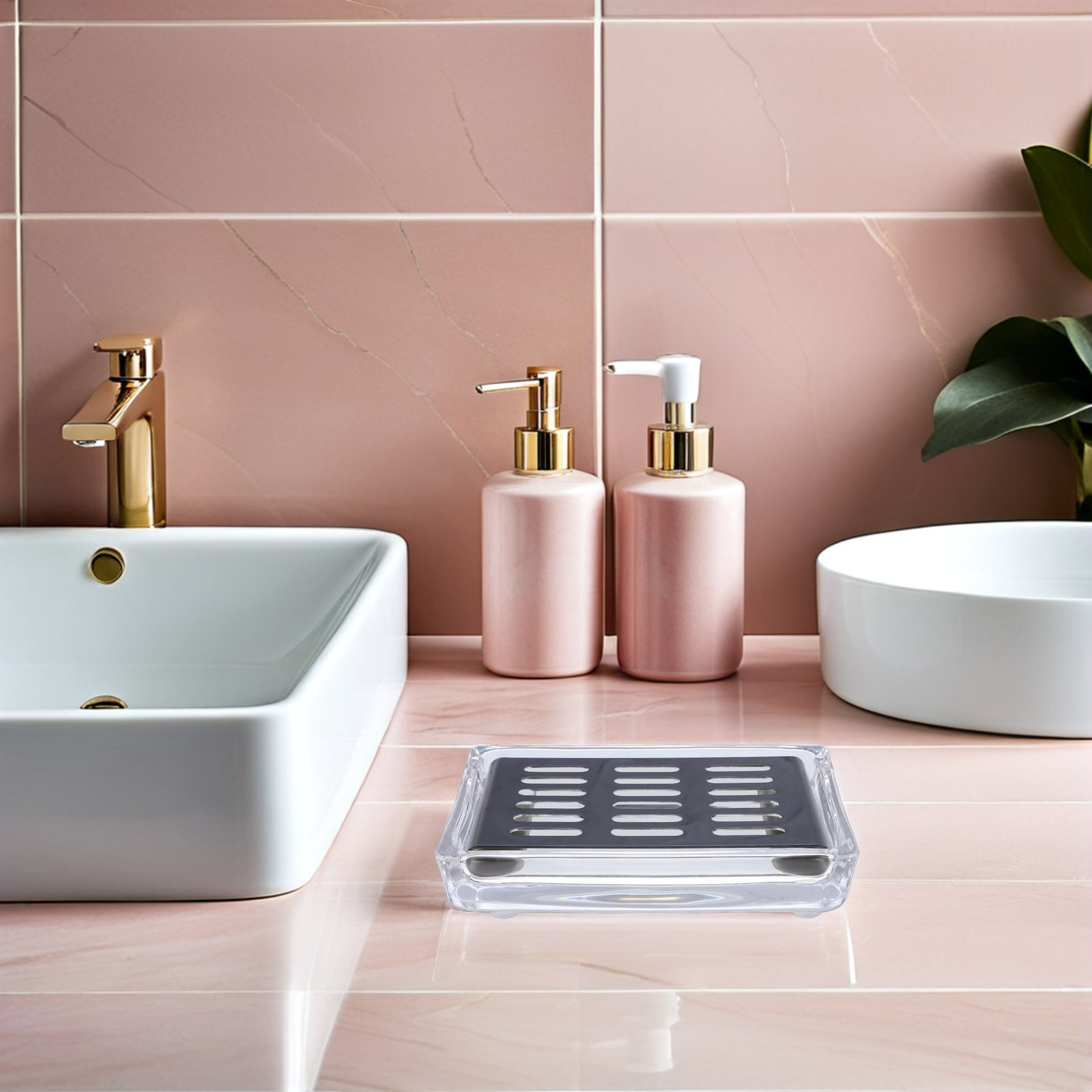 Rectangular Glass Soap Dish wi - Glass Soap Dish review and price
