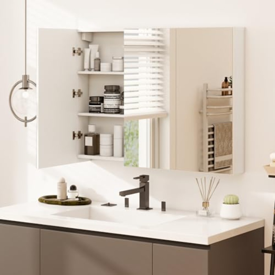 Bathroom mirrored medicine cab - Bathroom Cabinet Mirror review and price
