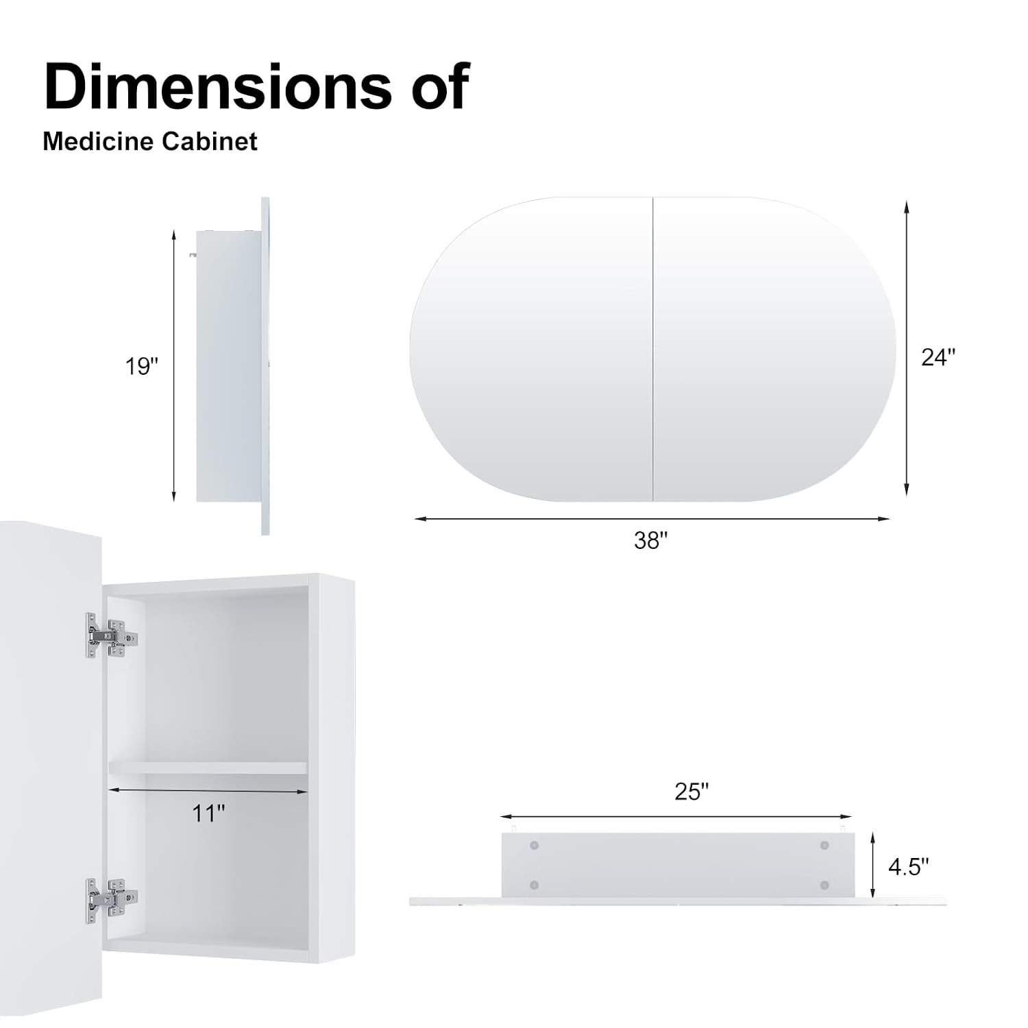 Oval Bathroom Medicine Cabinet - Bathroom Cabinet Mirror review and price