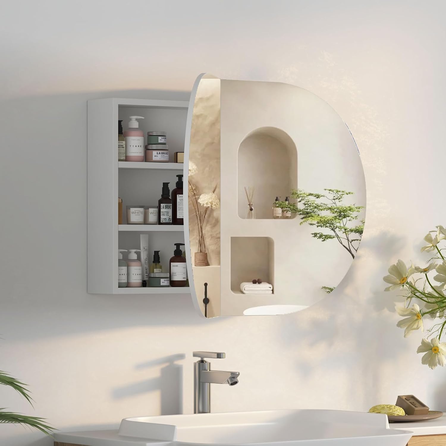 Oval Bathroom Medicine Cabinet - Bathroom Cabinet Mirror review and price
