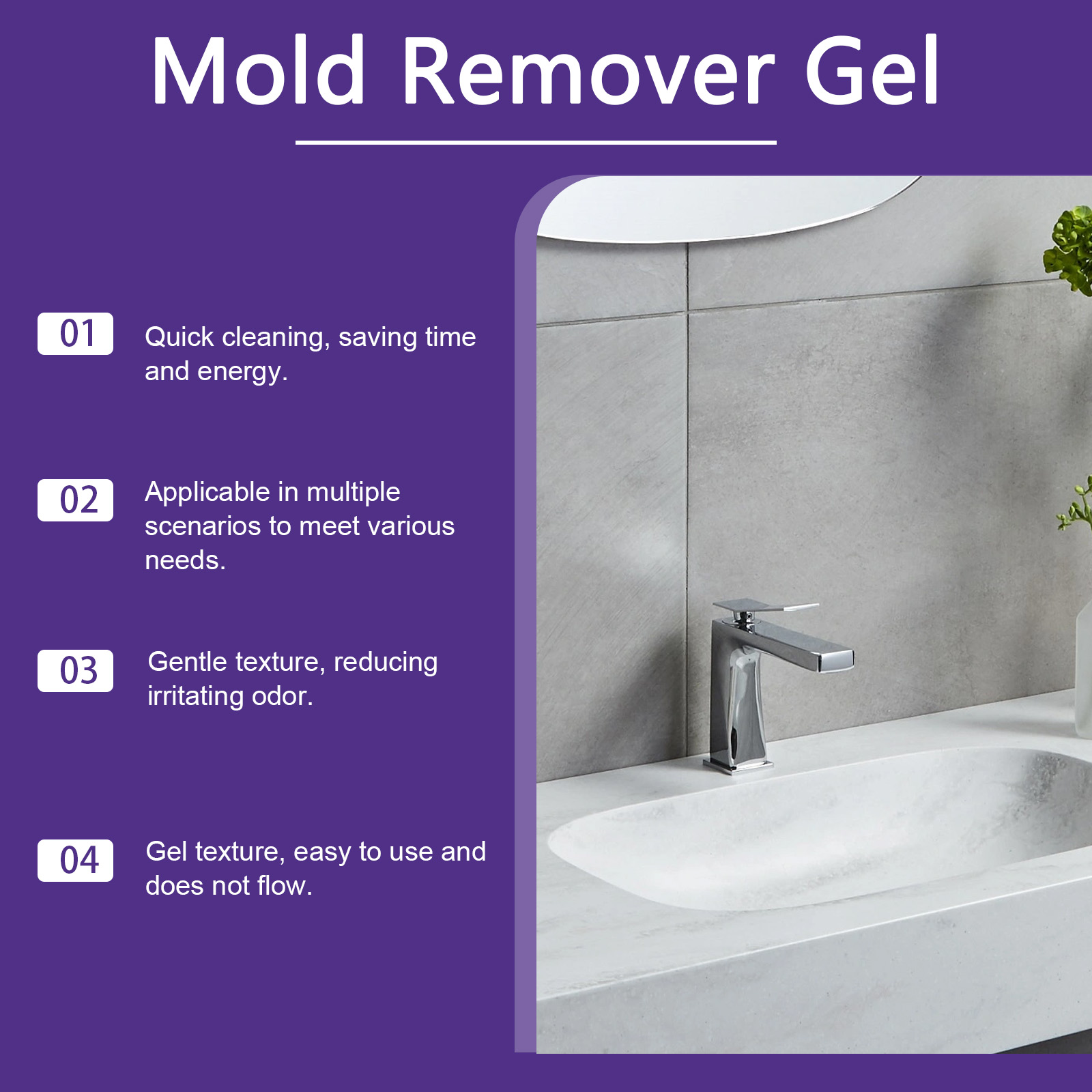 Anti-Mold Remover Gel Fast Act - Home Bathroom Cleaning Solution review and price