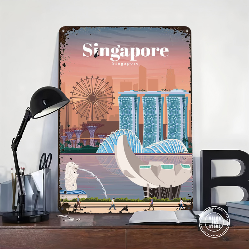 Travel to Singapore Printed Po - Home And Bathroom Singapore review and price