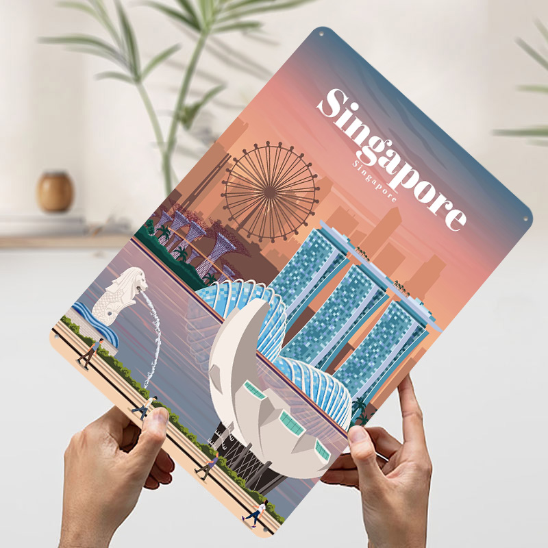 Travel to Singapore Printed Po - Home And Bathroom Singapore review and price