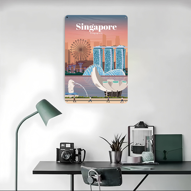 Travel to Singapore Printed Po - Home And Bathroom Singapore review and price