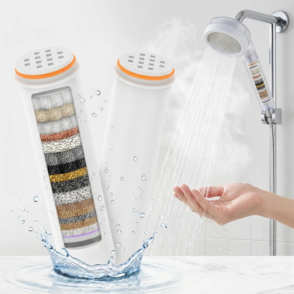 2Pcs Shower Head Replacement F - Home Bathroom Water Filter review and price
