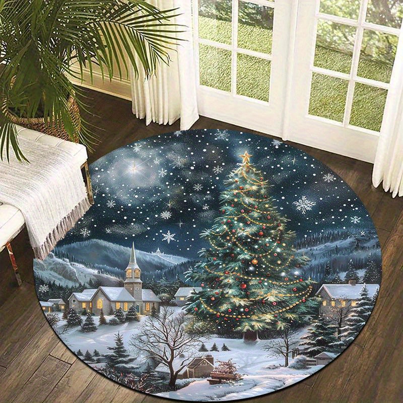 Vintage Winter Snow Scene Circ - Home Bathroom Scene review and price