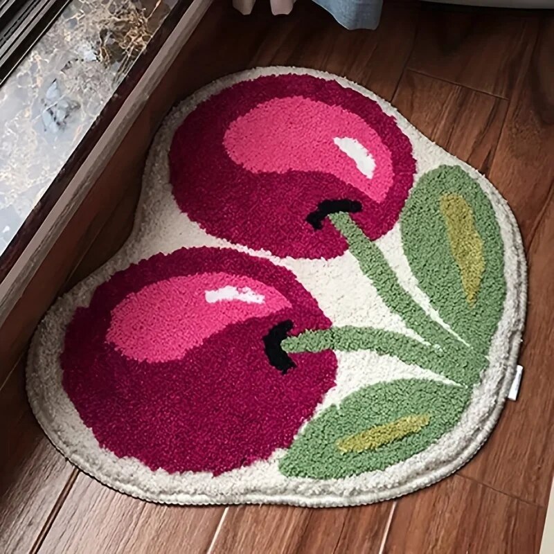 Cute Cherry Bath Mat, Absorben - Zara Home Bathroom Rug review and price