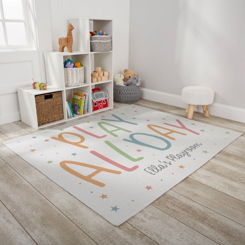 Custom Rug Play Mat With Name  - Home Bathroom Name review and price