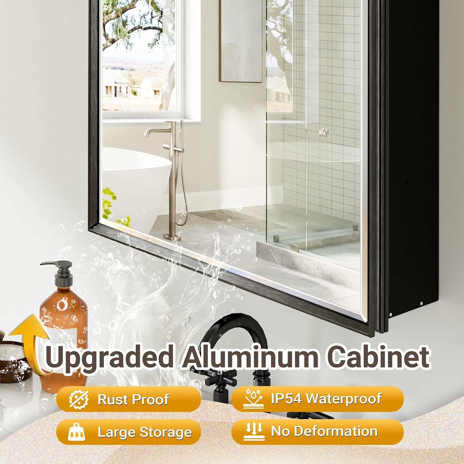 Black Medicine Cabinet Mirror  - Bathroom Cabinet Mirror review and price