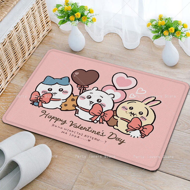 Anime Chiikawas Flannel Carpet - Home Goods Bathroom Decor review and price