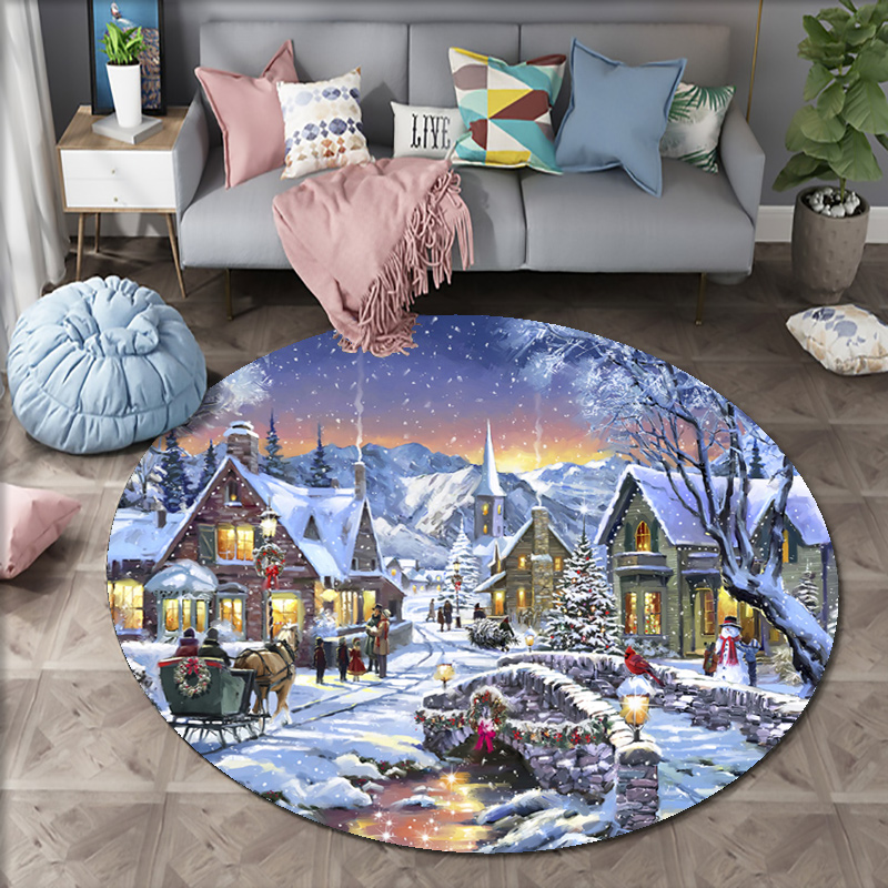 Christmas Woods Snow Scene Car - Home Bathroom Scene review and price