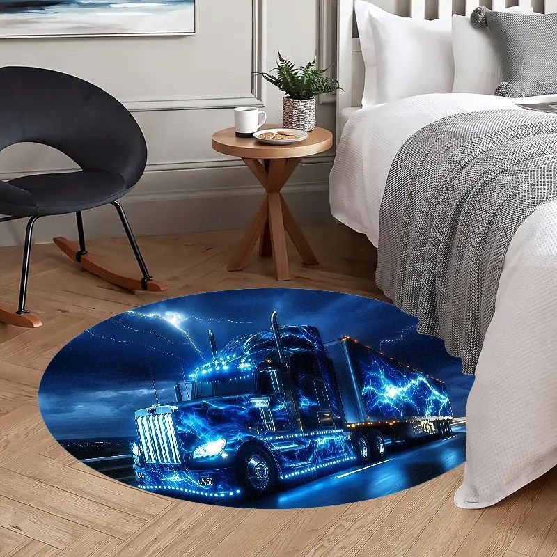 Electric truck night rug flann - Home Bathroom Scene review and price