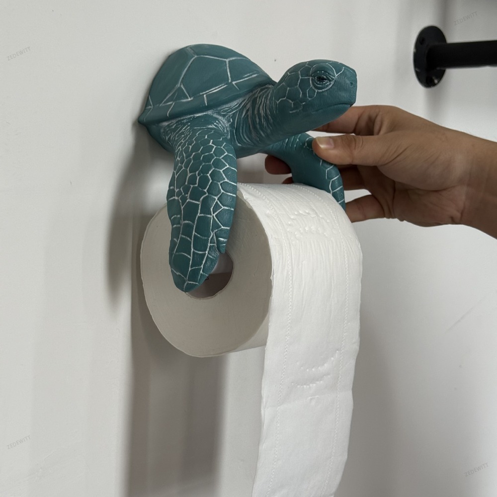 Coastal Themed 3D Printed Turt - Toilet Paper Holder review and price