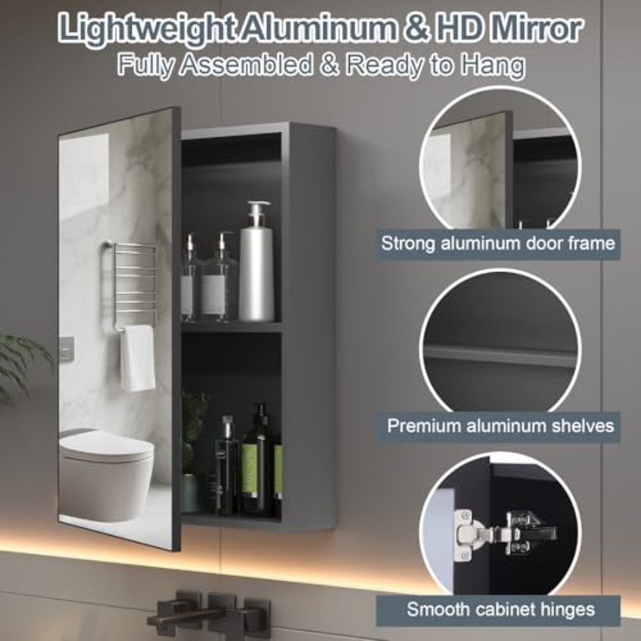 Bathroom medicine cabinet, met - Bathroom Cabinet Mirror review and price