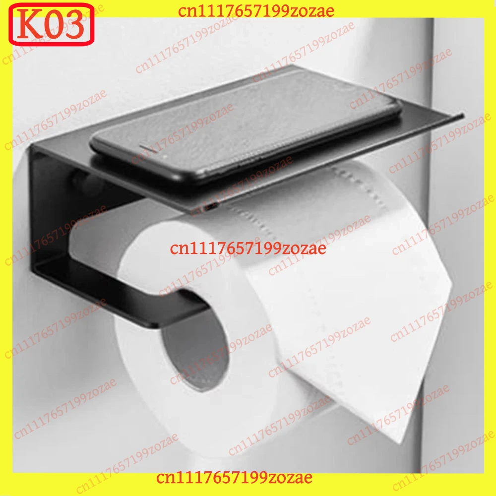 K03 Wall Mounted Black Toilet  - Toilet Paper Holder review and price