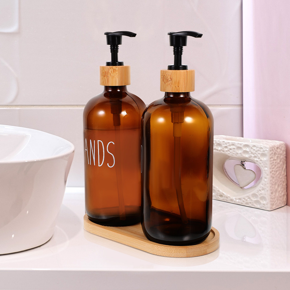 500Ml Refillable Glass Soap Di - Glass Soap Dish review and price