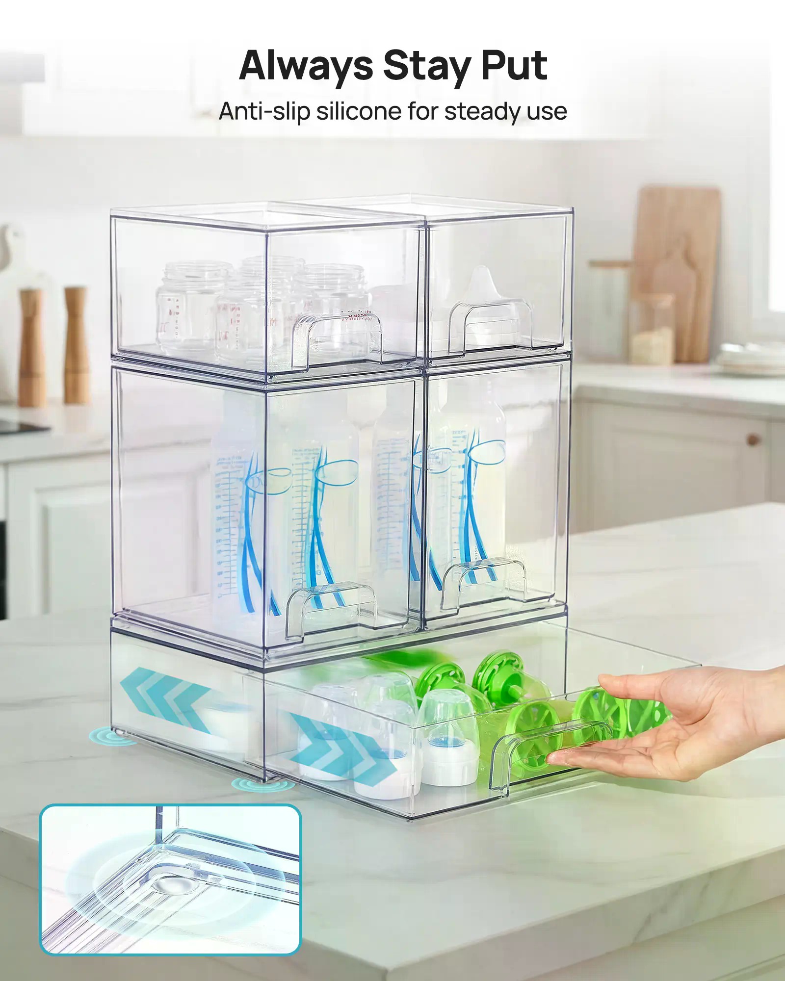 5/8 Pack Stackable Nursery Bot - Home Bathroom Cabinets review and price