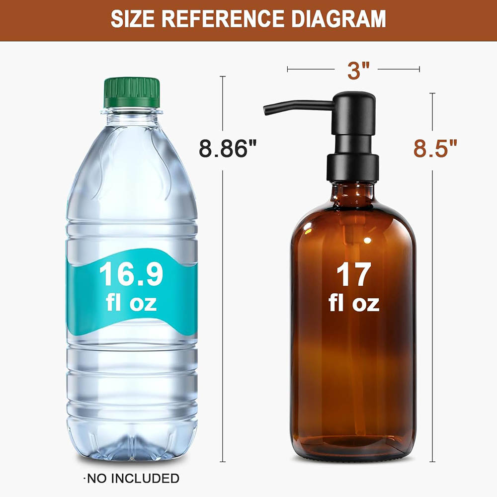 Amber Glass Soap Dispenser, 2  - Glass Soap Dish review and price