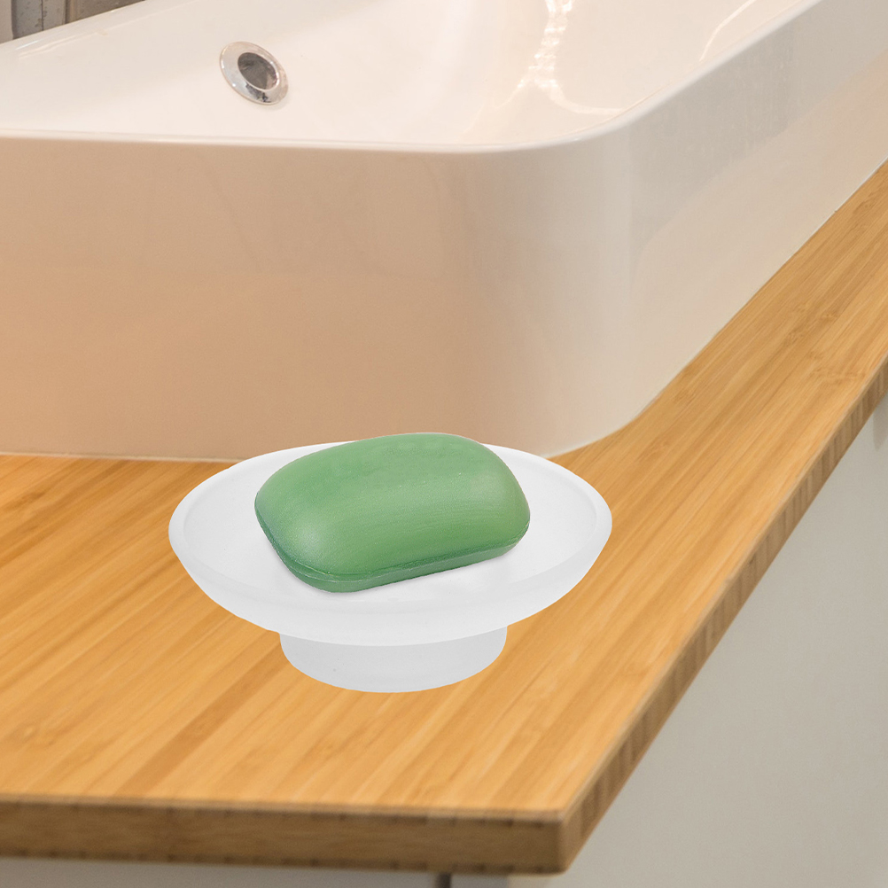 Frosted Glass Soap Dish Round  - Glass Soap Dish review and price