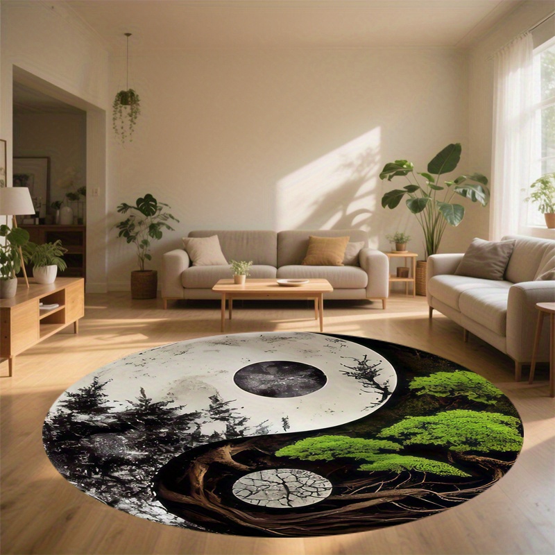 1pc Taiji-Style Night Scene Ro - Home Bathroom Scene review and price