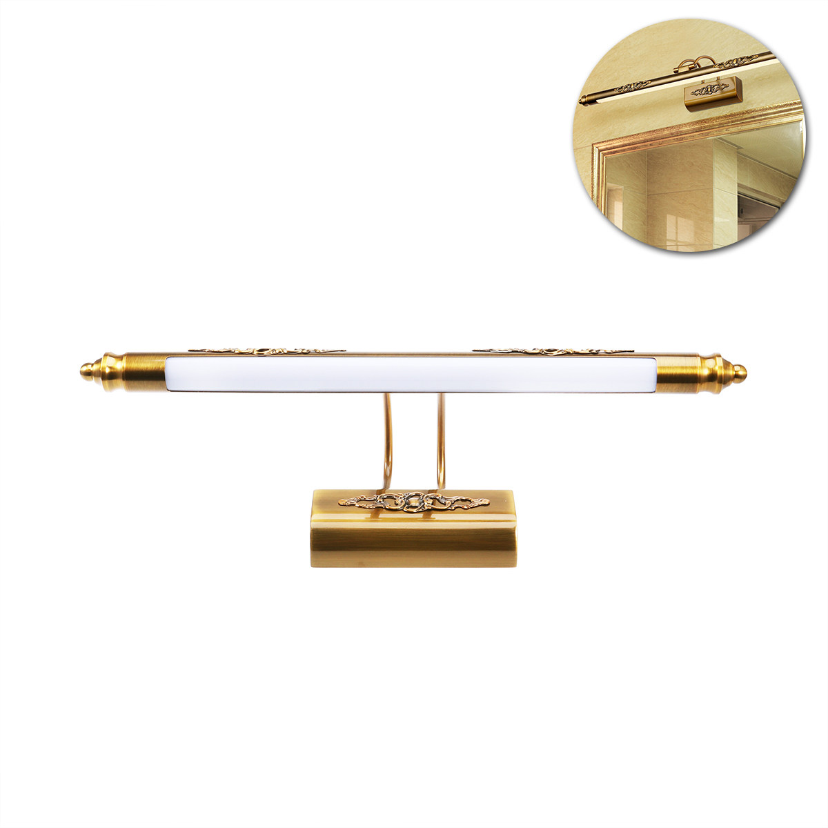 50CM  Mirror Front Lamp Bathro - Home Bathroom Cabinets review and price