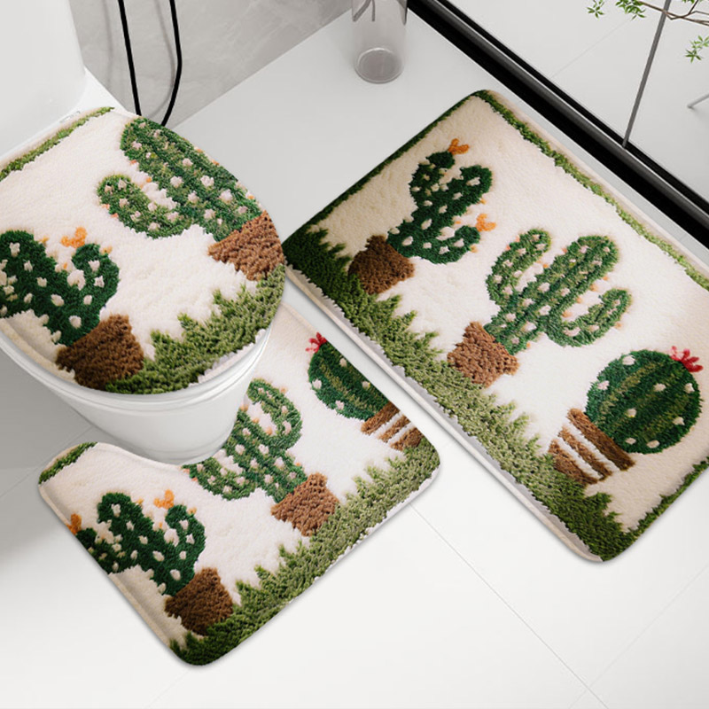 3pcs Korean Style Home Toilet  - Zara Home Bathroom Rug review and price