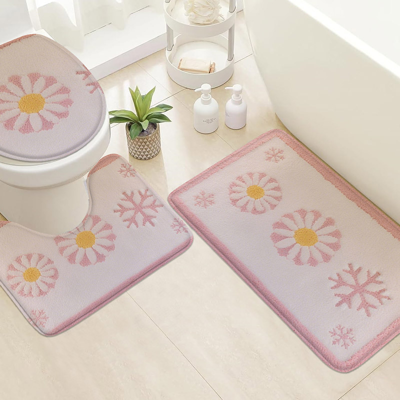 3pcs Korean Style Home Toilet  - Zara Home Bathroom Rug review and price