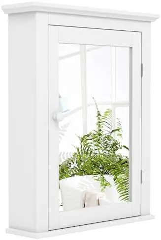 White Medicine Cabinet with Mi - Bathroom Cabinet Mirror review and price