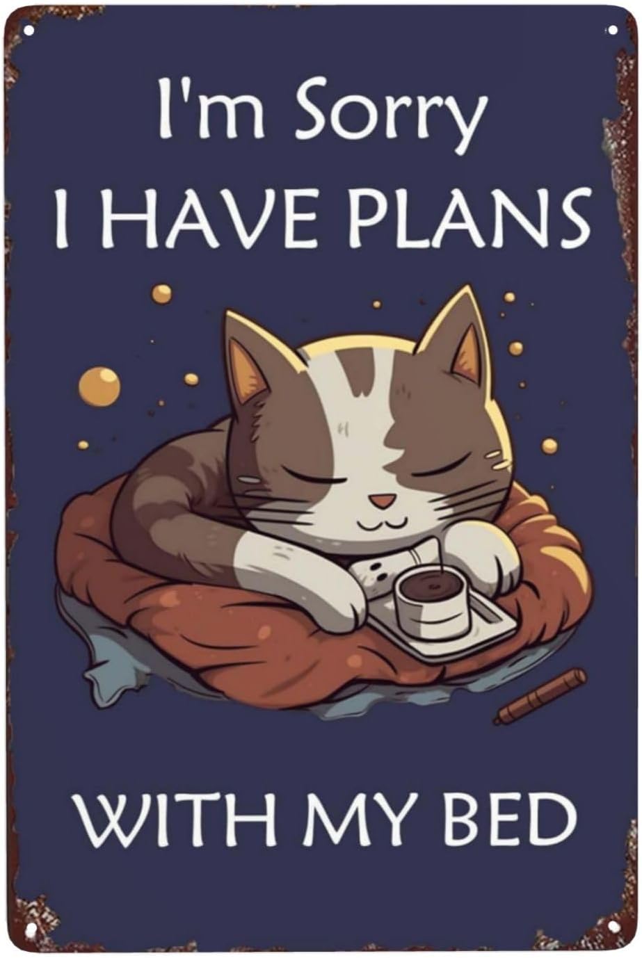 Apology Cat Metal Poster 8X12I - Home Bathroom Plan review and price