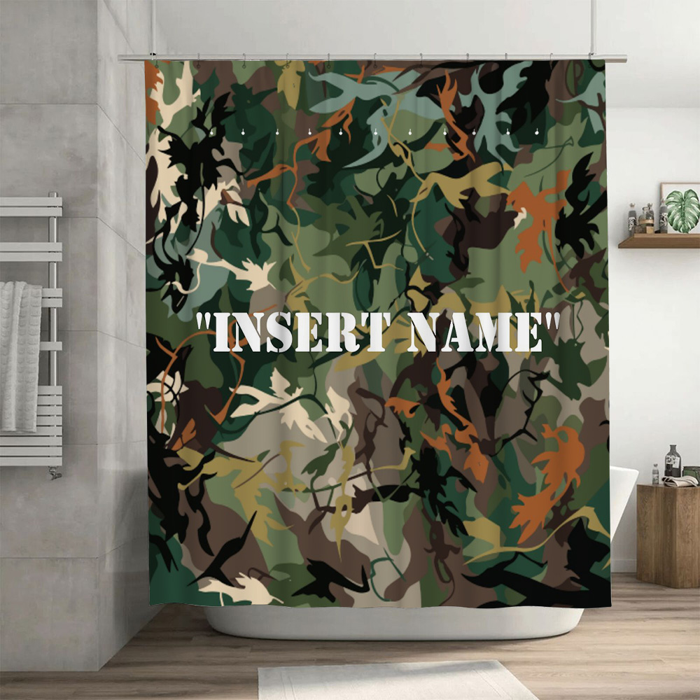 Personalized Camouflage Print  - Home Bathroom Name review and price