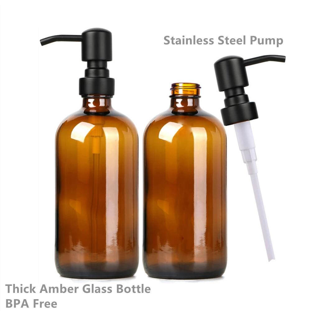 Amber Glass Soap Dispenser wit - Glass Soap Dish review and price