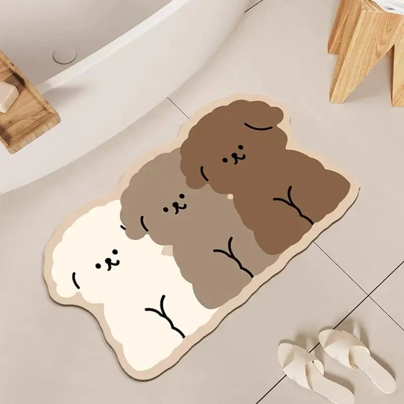 1PC Cute Dog Shaped Bathroom F - Zara Home Bathroom Rug review and price