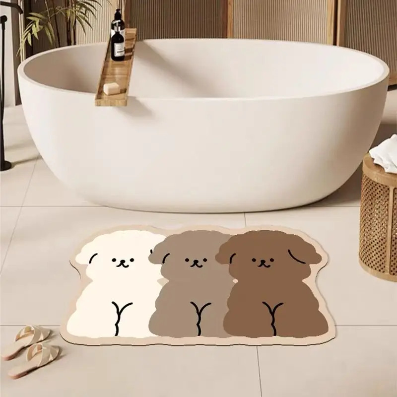 1PC Cute Dog Shaped Bathroom F - Zara Home Bathroom Rug review and price