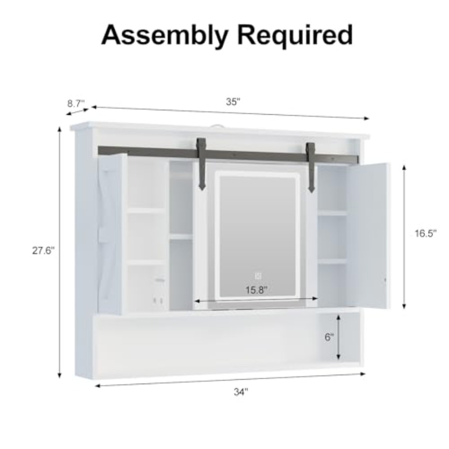 Lighted Medicine Cabinet with  - Bathroom Cabinet Mirror review and price