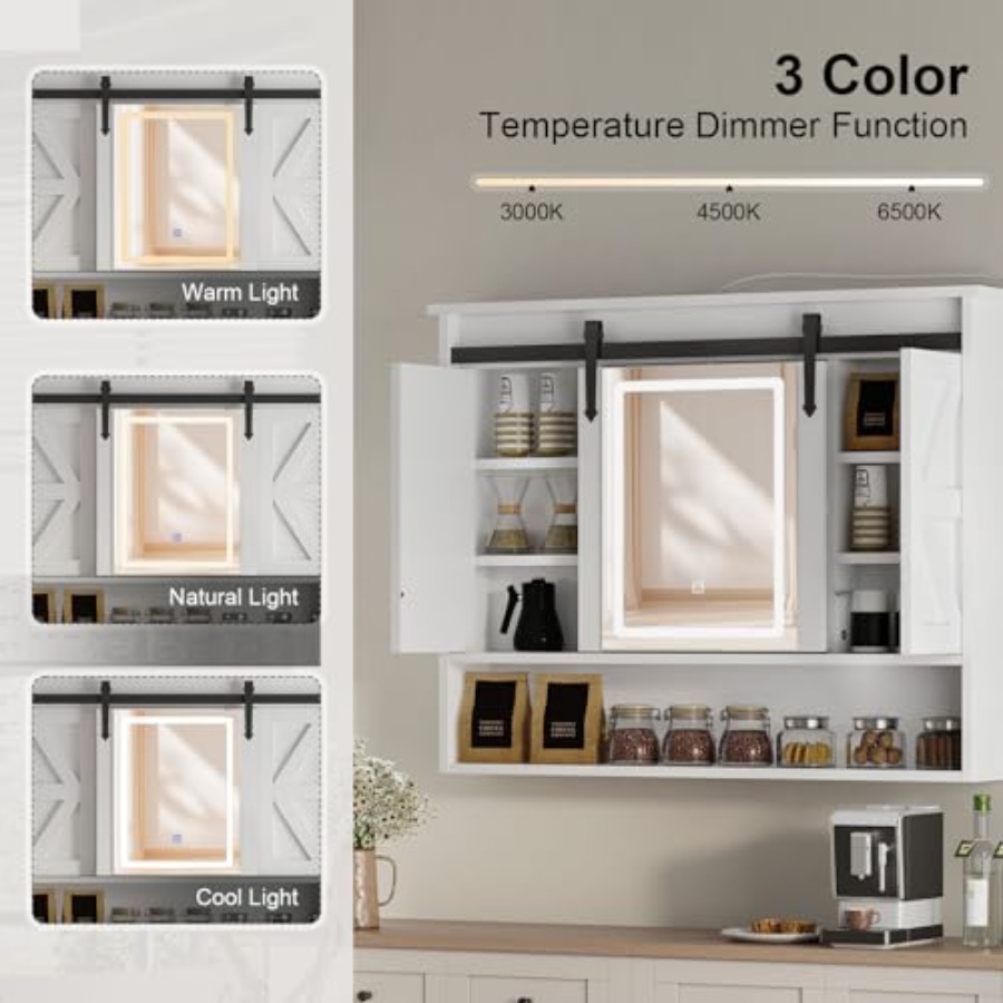 Lighted Medicine Cabinet with  - Bathroom Cabinet Mirror review and price
