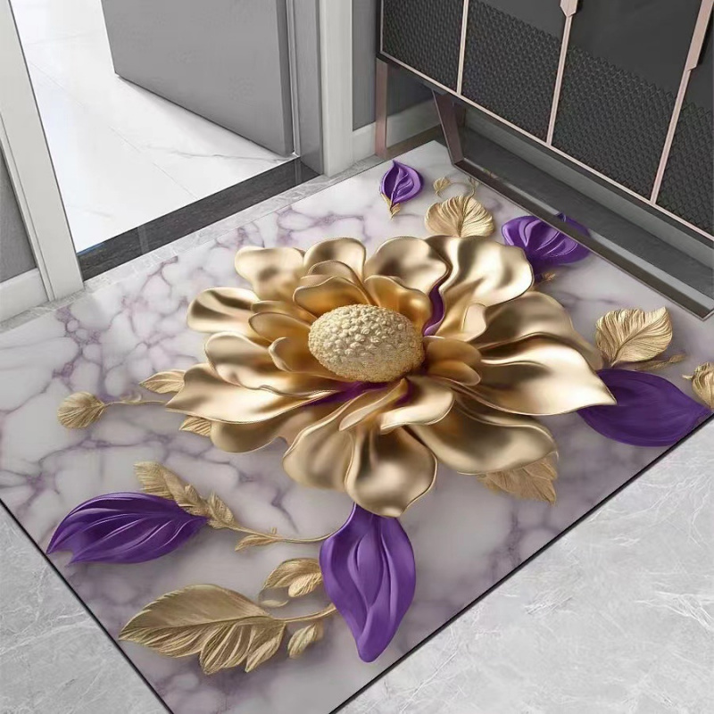 VIKAMA Light Luxury Lotus Bath - Zara Home Bathroom Rug review and price