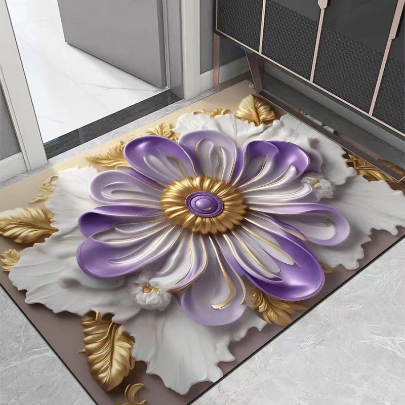 VIKAMA Light Luxury Lotus Bath - Zara Home Bathroom Rug review and price