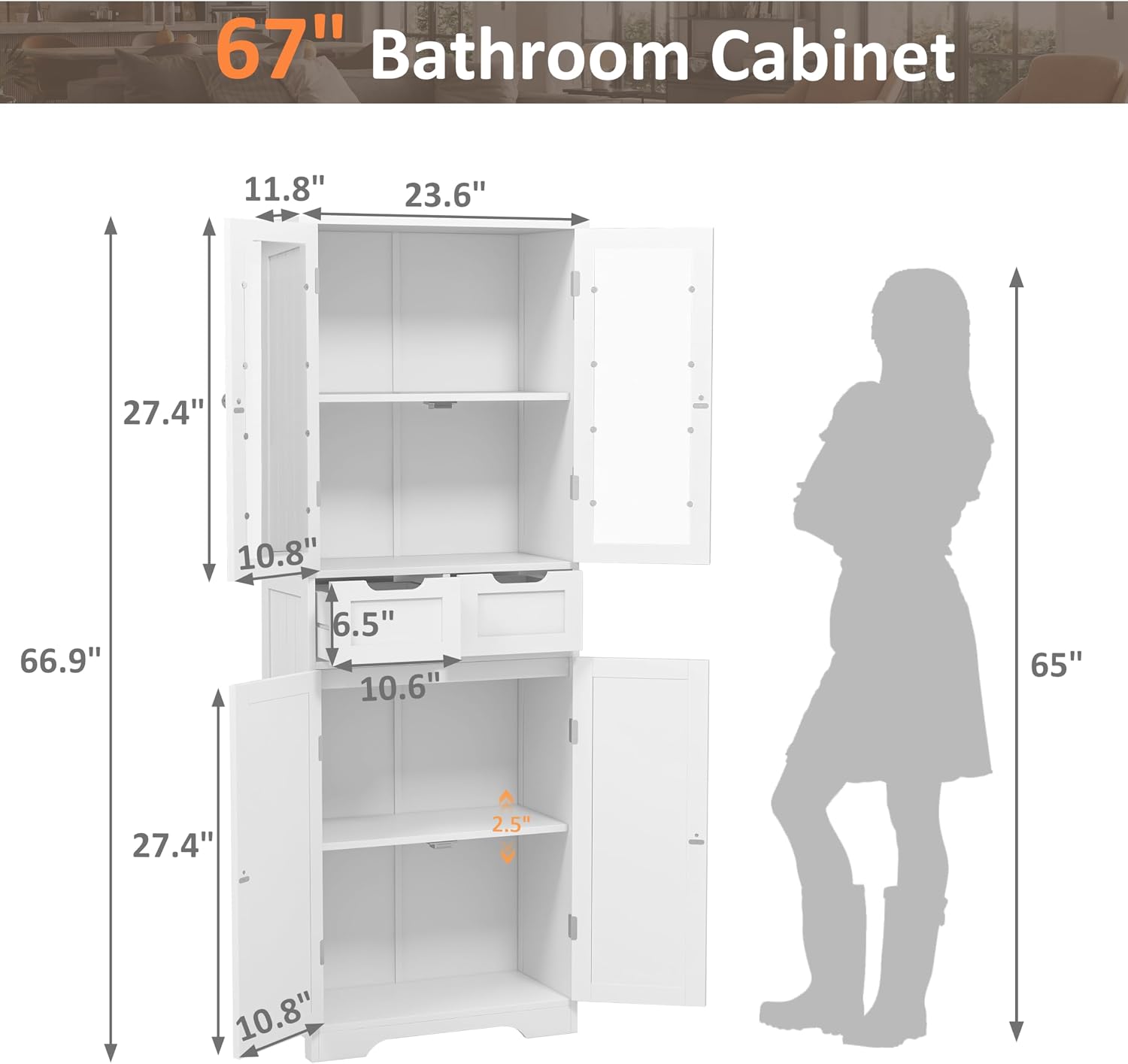 Tall Bathroom Storage Cabinet  - Home Bathroom Cabinets review and price