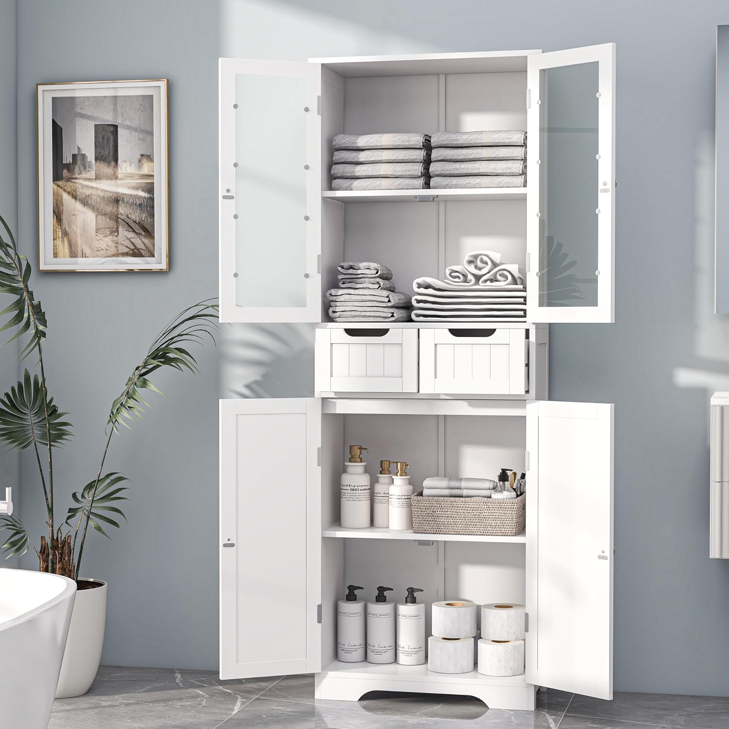 Tall Bathroom Storage Cabinet  - Home Bathroom Cabinets review and price