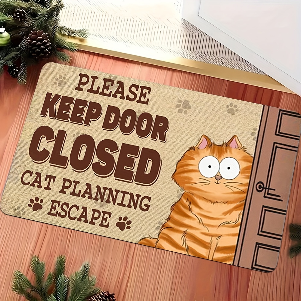 1pc Escape‑Planning‑Cat Print  - Home Bathroom Plan review and price